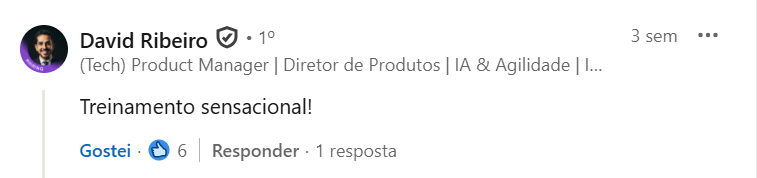 Depoimento público de participante do Curso Intensivo