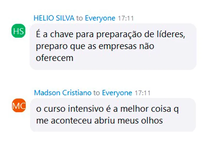 Depoimento de participante