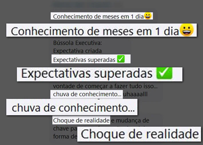Depoimento de participante