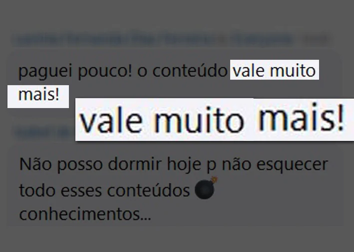 Depoimento de participante