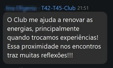 Depoimento de membro do Club